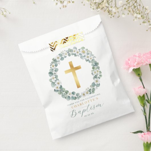 Sachets En Papier Élégant Baptême Favoriser Sac | Cérémonie religieu (Scellé)