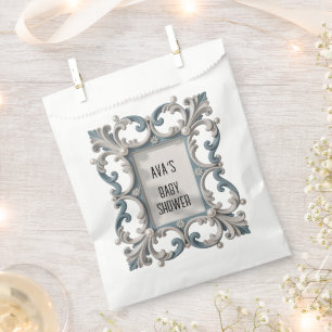 Sachets En Papier Elégant baroque Baby Boy Douche