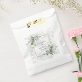 Sachets En Papier Elégant bleu Dusty Eucalyptus Marbre vert (Scellé)