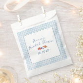 Sachets En Papier Elégant bleu En vichy Fête des mariées de brunch d (Coupé)