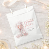 Sachets En Papier Elégant Blush Perles rose et Prosecco Bubbly (Coupé)