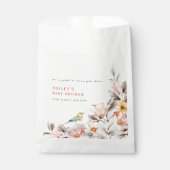 Sachets En Papier Elegant Boho Rustic Fleur sauvage Baby shower (Devant)