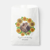 Sachets En Papier Elégant Boho Sunflower Rustique Mariage personnali (Devant)