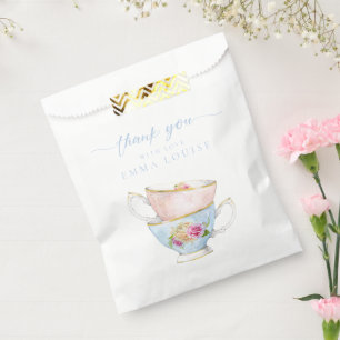 Sachets En Papier Élégant brunch nuptial thé-fleurs