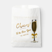 Sachets En Papier Elegant Champagne New Year's Eve (Devant)
