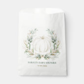 Sachets En Papier Elégant Citrouille Eucalyptus Verdure Douche Neutr (Devant)