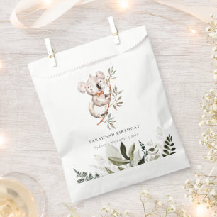 Sachets En Papier Élégant Couché Sleepy Koala Foliage N'importe quel