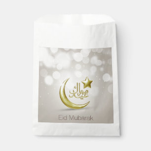 Sachets En Papier Elégant Eid Moubarak Gold Moon Star - Favoriser le
