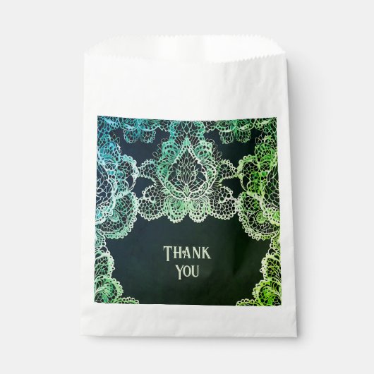 Sachets En Papier Élégant Faire-part de mariage dentelle (Devant)