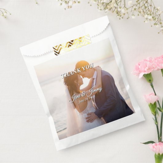 Sachets En Papier Élégant Faire-part de mariage romantique de charme (Scellé)