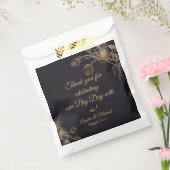 Sachets En Papier Elégant Faux métal or Mariage floral (Scellé)