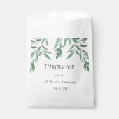 Sachets En Papier Élégant feuillage vert Jetez-moi (Devant)