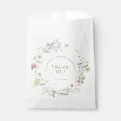 Sachets En Papier Élégant Fleur sauvage Pastel Soft Mariage botaniqu (Devant)