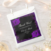 Sachets En Papier Élégant Goth Purple Roses (Coupé)