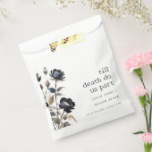 Sachets En Papier Elégant gothique noir Rose noir Mariage (Scellé)