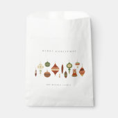 SACHETS EN PAPIER ELÉGANT KRAFT RED GREEN STAR CHIRSTMAS ORNAMENTS (Devant)