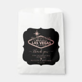 Sachets En Papier Elégant Las Vegas Destination Mariage (Devant)
