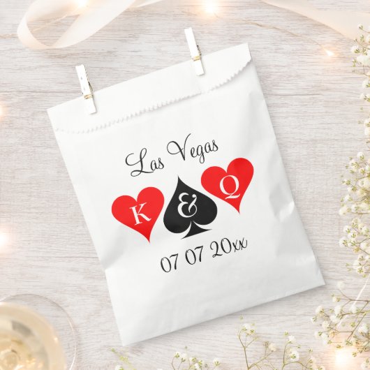 Sachets En Papier Elégant Las Vegas mariage destination personnalisé (Coupé)