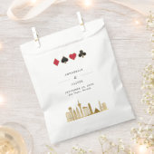 Sachets En Papier Elégant Las Vegas Photo Destination Mariage (Coupé)