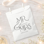 Sachets En Papier Élégant M. et Mme Mariage personnalisé (Coupé)