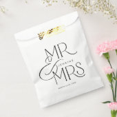 Sachets En Papier Élégant M. et Mme Mariage personnalisé (Scellé)