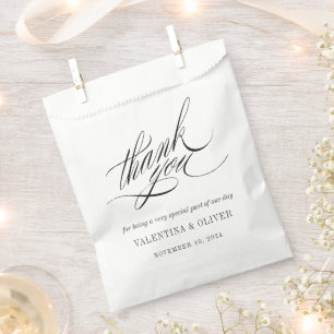 Sachets En Papier Élégant Mariage de calligraphie