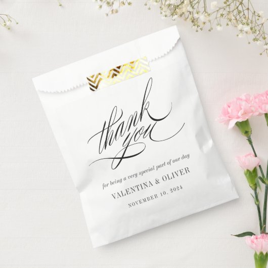 Sachets En Papier Élégant Mariage de calligraphie (Scellé)