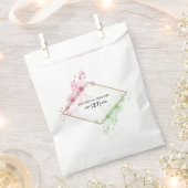 Sachets En Papier Elégant Mariage de fleurs d'aquarelle (Coupé)