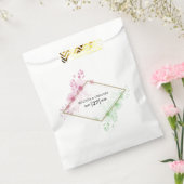 Sachets En Papier Elégant Mariage de fleurs d'aquarelle (Scellé)