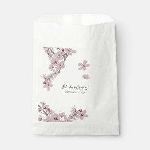 Sachets En Papier Élégant Mariage de fleurs de cerises florales