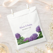 Sachets En Papier Élégant Mariage d'Hydrangée violette (Coupé)
