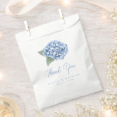 Sachets En Papier Élégant Mariage floral Blue Hydrangea (Coupé)