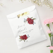 Sachets En Papier Élégant Mariage floral de Bourgogne (Scellé)
