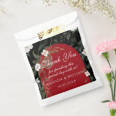 Sachets En Papier Élégant Mariage Floral noir rouge blanc (Scellé)