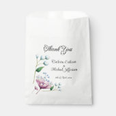 Sachets En Papier Élégant Mariage Floral Soft Botanical Romance (Devant)