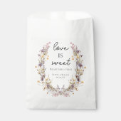 Sachets En Papier Élégant Mariage floral violet clair (Devant)