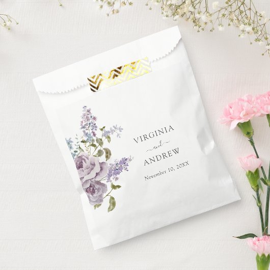 Sachets En Papier Élégant Mariage Lilac