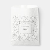 Sachets En Papier Élégant Mariage Motif géométrique (Devant)