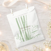 Sachets En Papier Élégant Mariage oriental en bambou (Coupé)