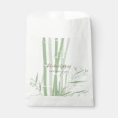 Sachets En Papier Élégant Mariage oriental en bambou (Devant)