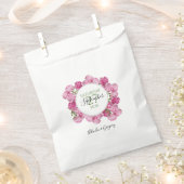 Sachets En Papier Élégant Mariage Pink Peonies (Coupé)