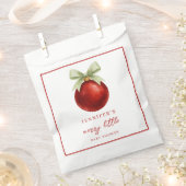 Sachets En Papier Elegant Merry Little Christmas Baby Shower (Coupé)