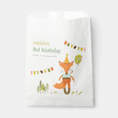 Sachets En Papier Élégant mignon Woodland Fun Party Fox Anniversaire (Devant)
