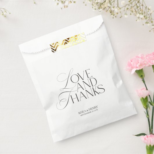 Sachets En Papier Elegant Modern Black & White Wedding Welcome (Scellé)