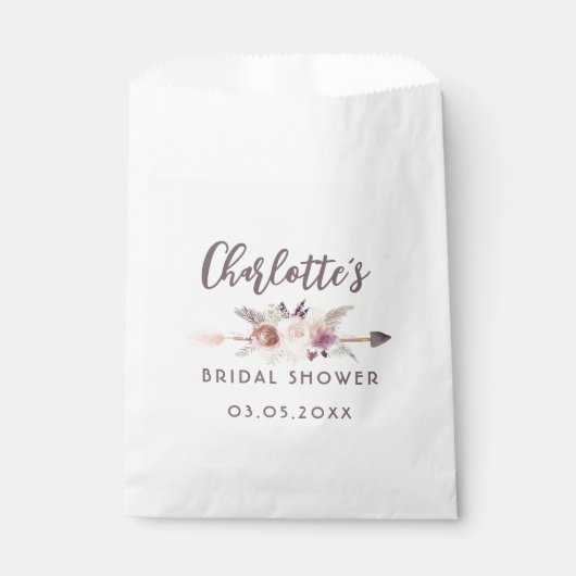 Sachets En Papier Élégant, moderne, boho (Devant)