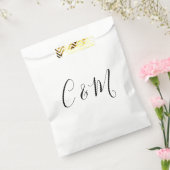 Sachets En Papier Élégant Monogramme noir et blanc (Scellé)