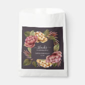 Sachets En Papier Élégant Moody Floral Mariage (Devant)