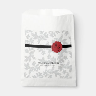 Sachets En Papier Élégant Motif et Mariage de sceau de cire