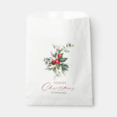 Sachets En Papier Élégant Noël Holly (Devant)