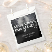 Sachets En Papier Elégant noir argent blanc Mariage du Nouvel An (Coupé)